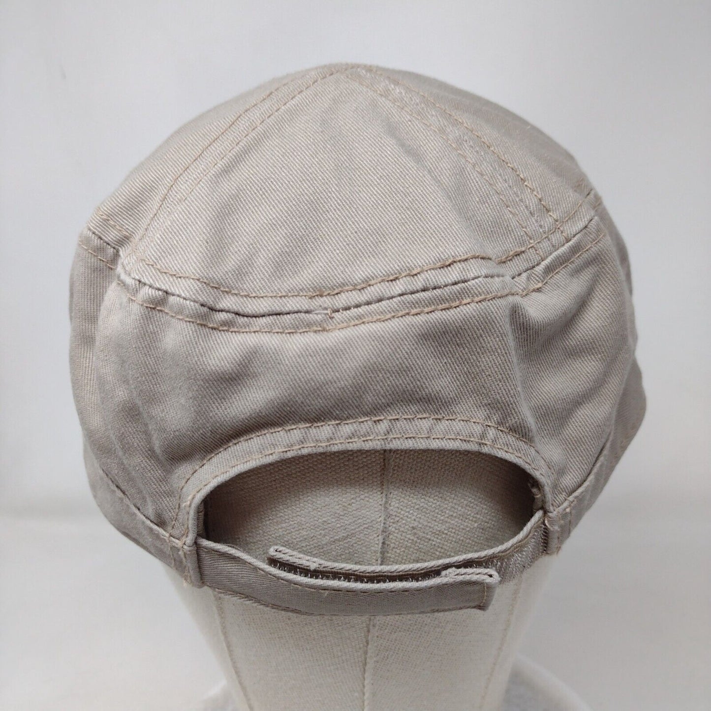 Seven Feathers Casino Resort Strapback Cadet Army Cap Tan OS Adjustable Cotton