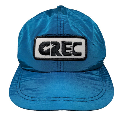 CREC Patch Snapback Hat Blue One Size Adjustable Vent Holes Embroidered