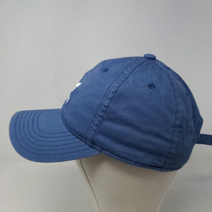 Adidas Men's Slideback Hat Blue Size OSFM Embroidered Trefoil Logo Cotton