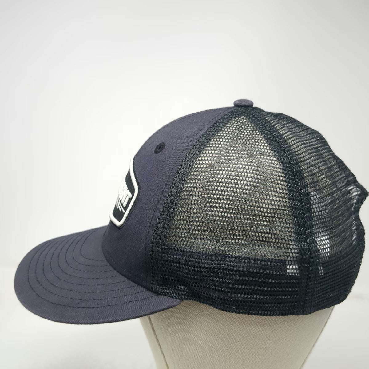 Harbor Freight Trucker Hat Gray One Size Mesh Snapback Patch Logo HFT Est 1977
