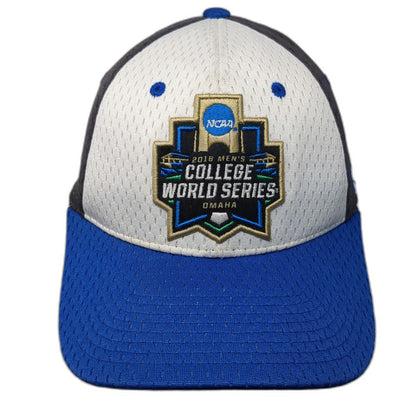 Zephyr NCAA College World Series 2018 Omaha Gray Cap L Hat Multi Logo Mesh Fit