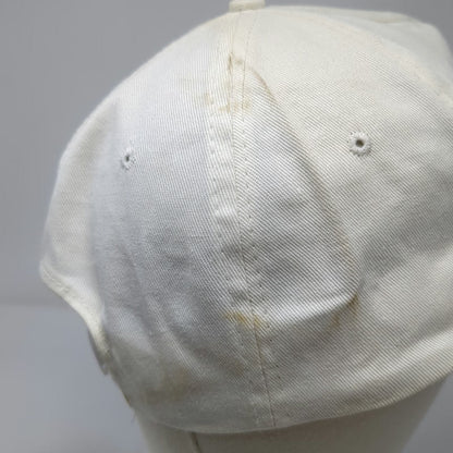 5 Panel White Red Gray One Size Rope Hat Snapback SEI Graphic Logo Cotton