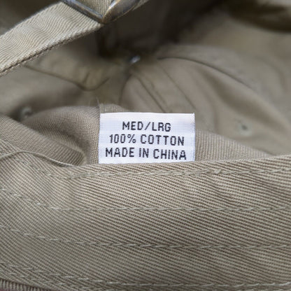 Duluth Trading Company Slideback Hat Tan M/L Adjustable Embroidered Cotton
