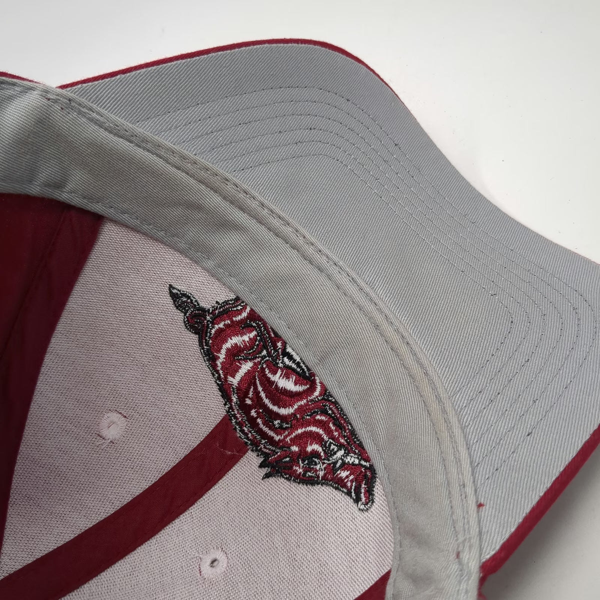 Arkansas Razorbacks NCAA Top of the World Red One Size Baseball Cap Hat Hog Logo