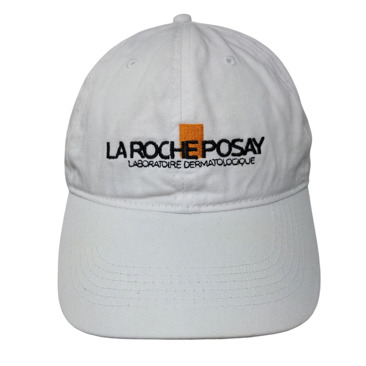 La Roche Posay Starpback Hat White One Size Adjustable Embroidered 6 Panel Halo