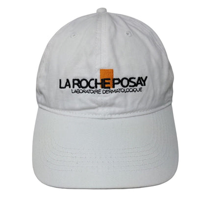 La Roche Posay Starpback Hat White One Size Adjustable Embroidered 6 Panel Halo
