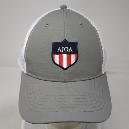 Imperial Trucker Hat Gray One Size AJGA Shield Logo Snapback Golf Mesh Recycled