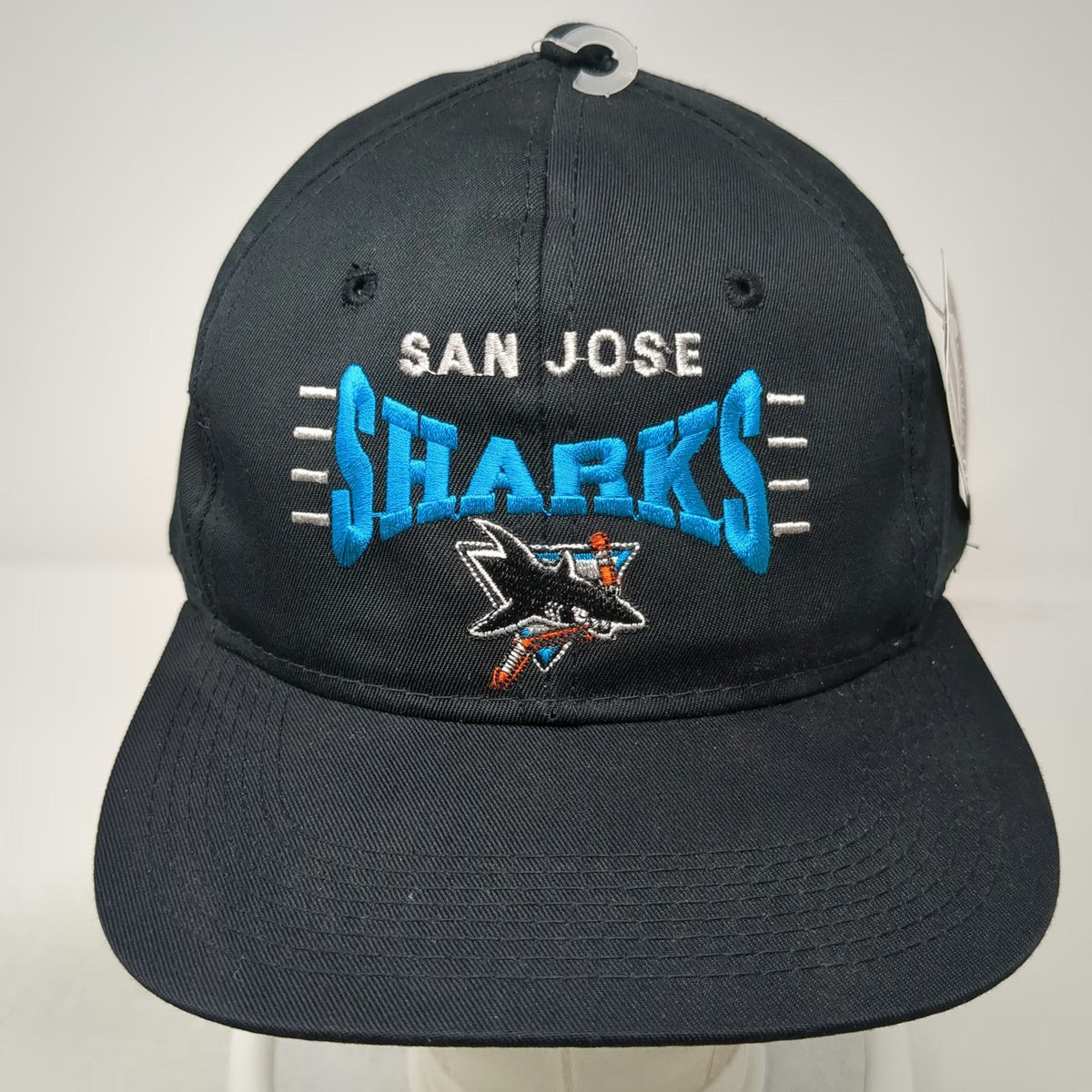 San Jose Sharks NHL The G Cap Snapback Black One Size Hat Green Underbill Logo