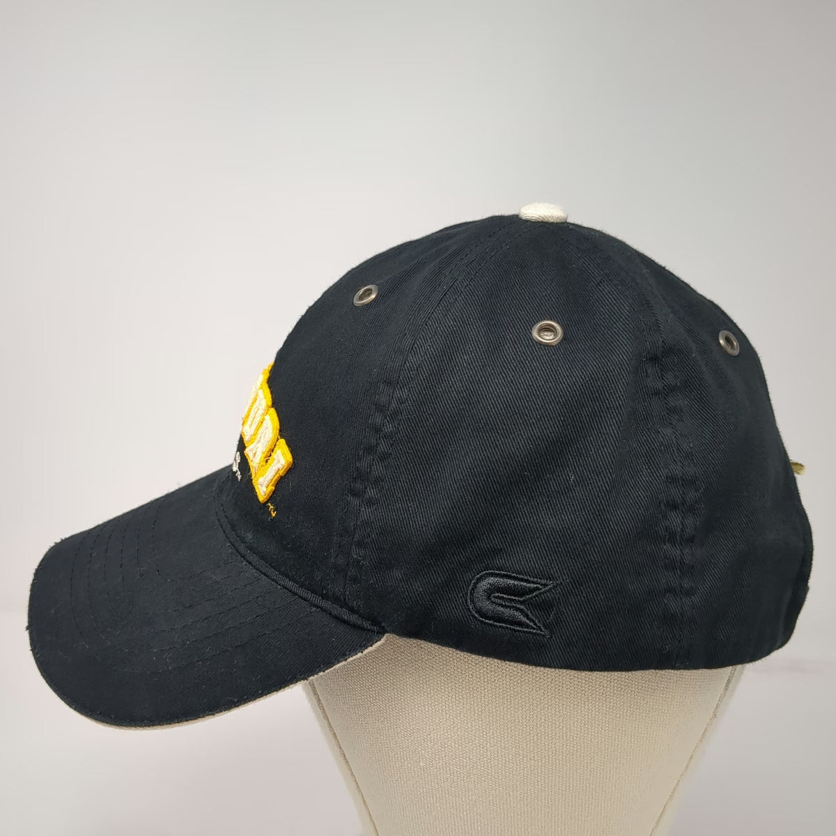 Missouri Tigers NCAA Colosseum Black Gold One Size Cap Cotton Slideback Logo Hat