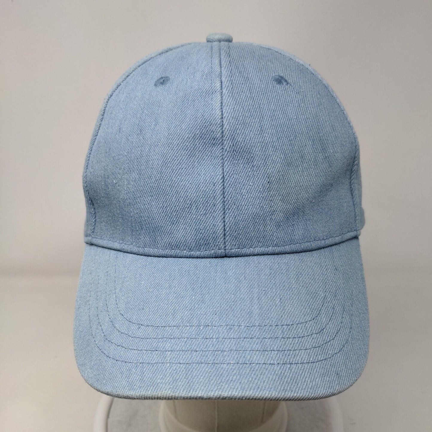 Westloop Strapback Hat Blue OSFM Adjustable Vented Holes 6 Panel Blank