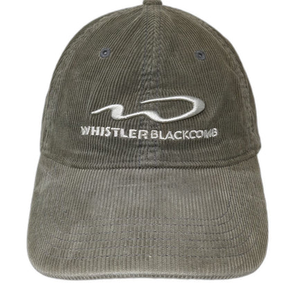 Whistler Blackcomb Baseball Cap Green One Size Corduroy Canada Ski Resort Hat