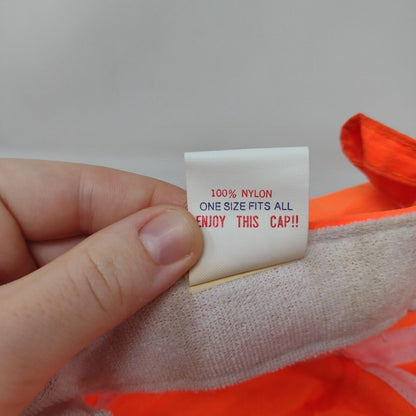 Bronco Motors Boise Idaho Strapback Hat Orange OSFA Adjustable Rope Otto