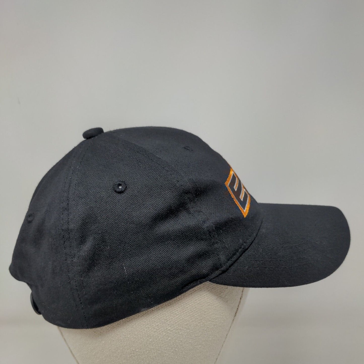 EAG Snapback Hat Black One Size Embroidered Logo Adjustable 6 Panel