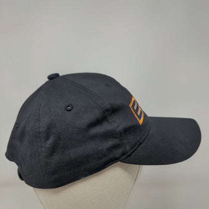 EAG Snapback Hat Black One Size Embroidered Logo Adjustable 6 Panel