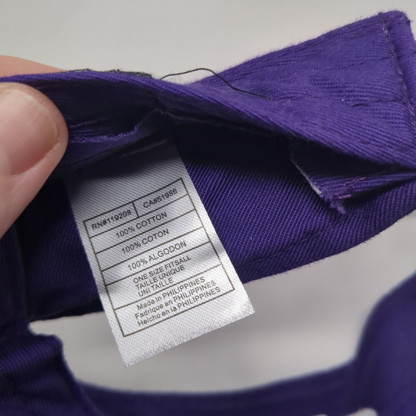 PHS Sun Visor Hat Purple OS Adjustable Strap Lightweight Embroidered Adidas