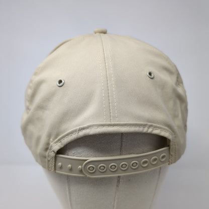 Ferry-Morse Seed Company Snapback Rope Hat Tan OSFA Solid Embroidered