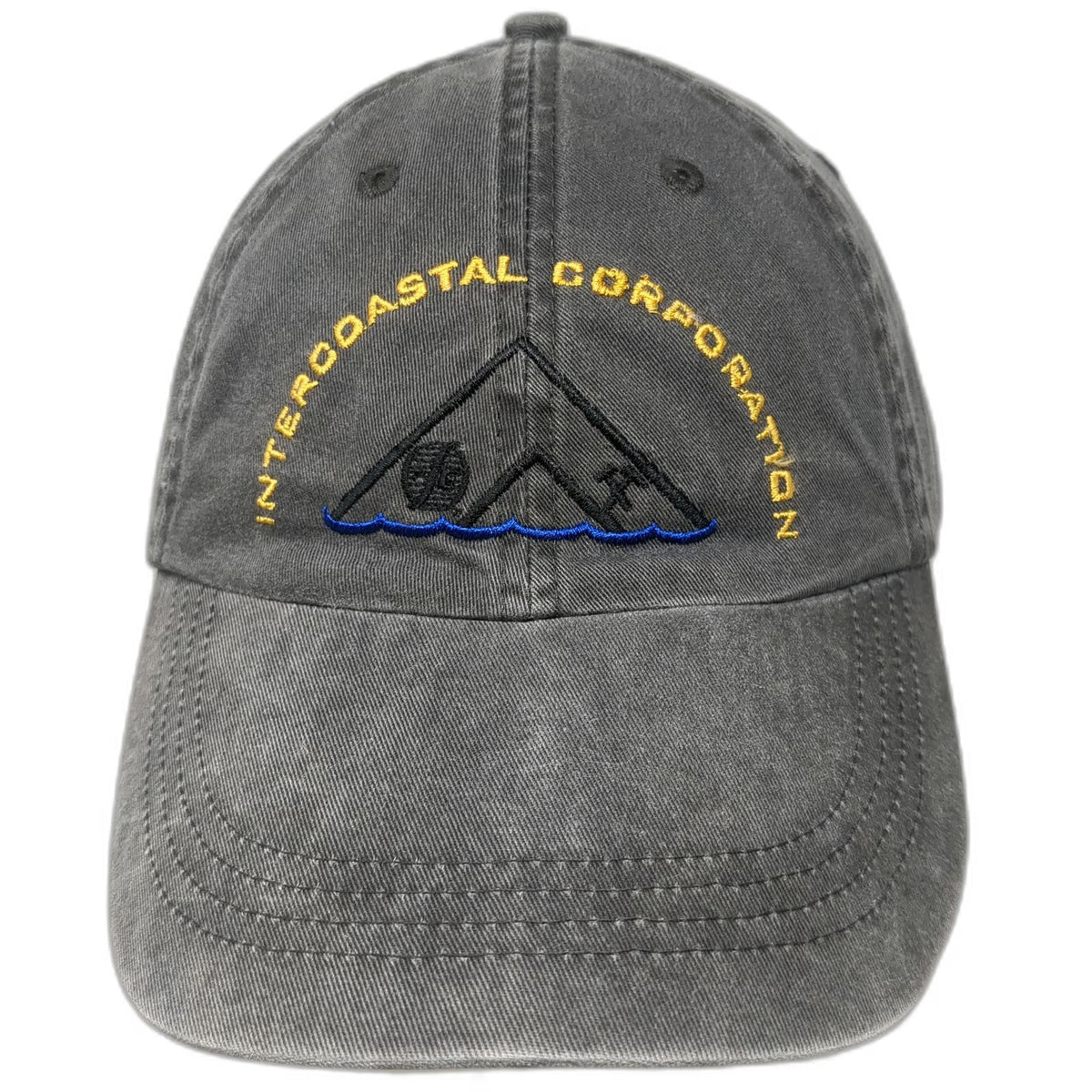 Anvil Baseball Cap Gray One Size Intercoastal Corporation Slideback Logo Hat