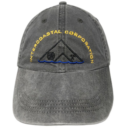 Anvil Baseball Cap Gray One Size Intercoastal Corporation Slideback Logo Hat