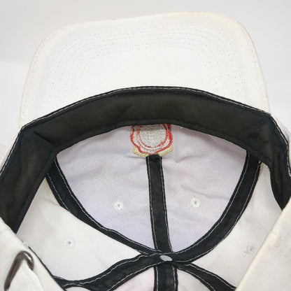 Jim Beam Baseball Cap White One Size Slideback Born Barreled USA Logo Hat