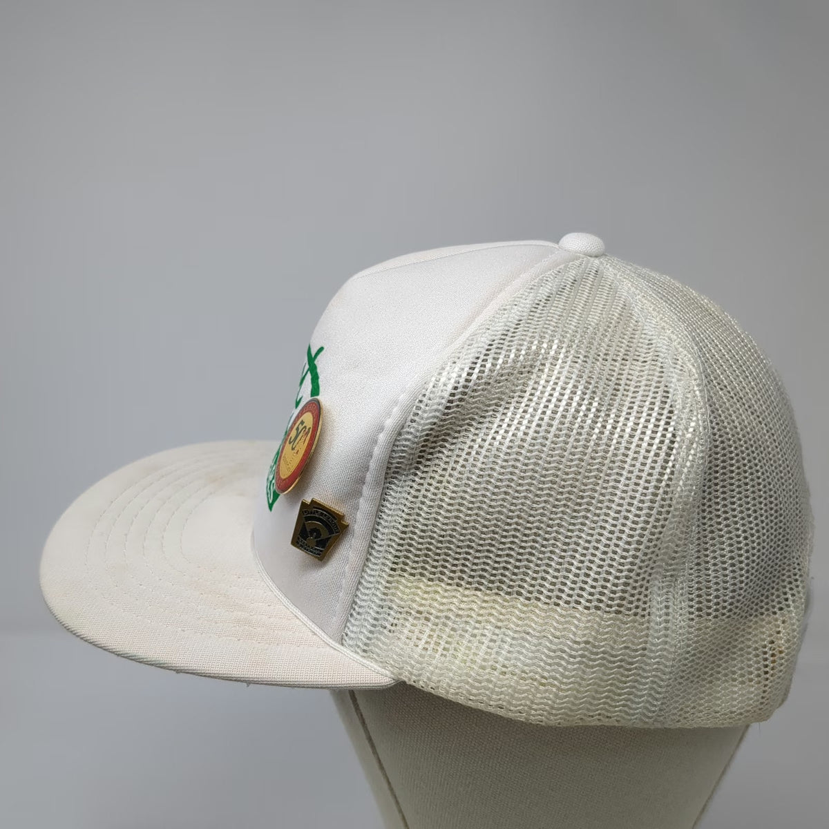 Yupoong Trucker Hat White One Size West Boise All Stars Baseball Pins Mesh