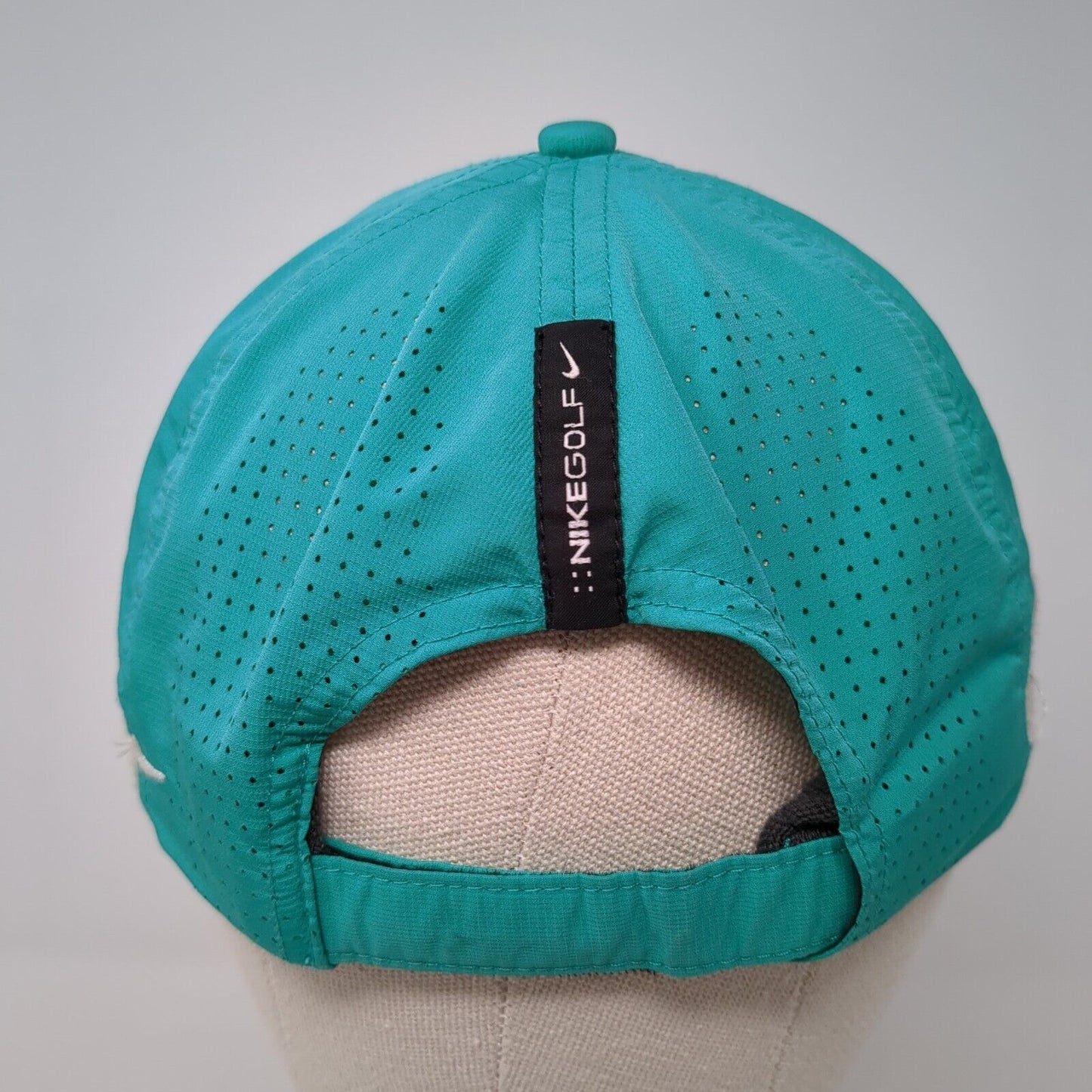 Nike Golf Strapback Hat Green One Size Fit Dry Adjustable Embroidered