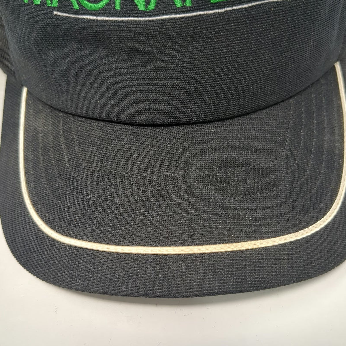 SKM Trucker Hat Black Green White One Size Magnaflux Snapback Mesh Made in USA