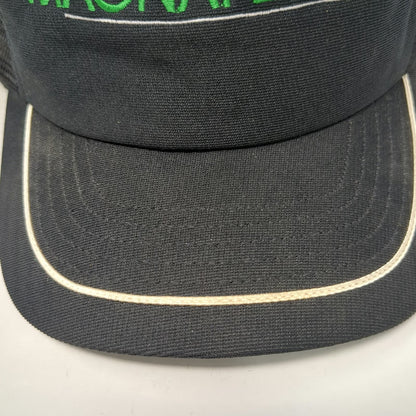 SKM Trucker Hat Black Green White One Size Magnaflux Snapback Mesh Made in USA