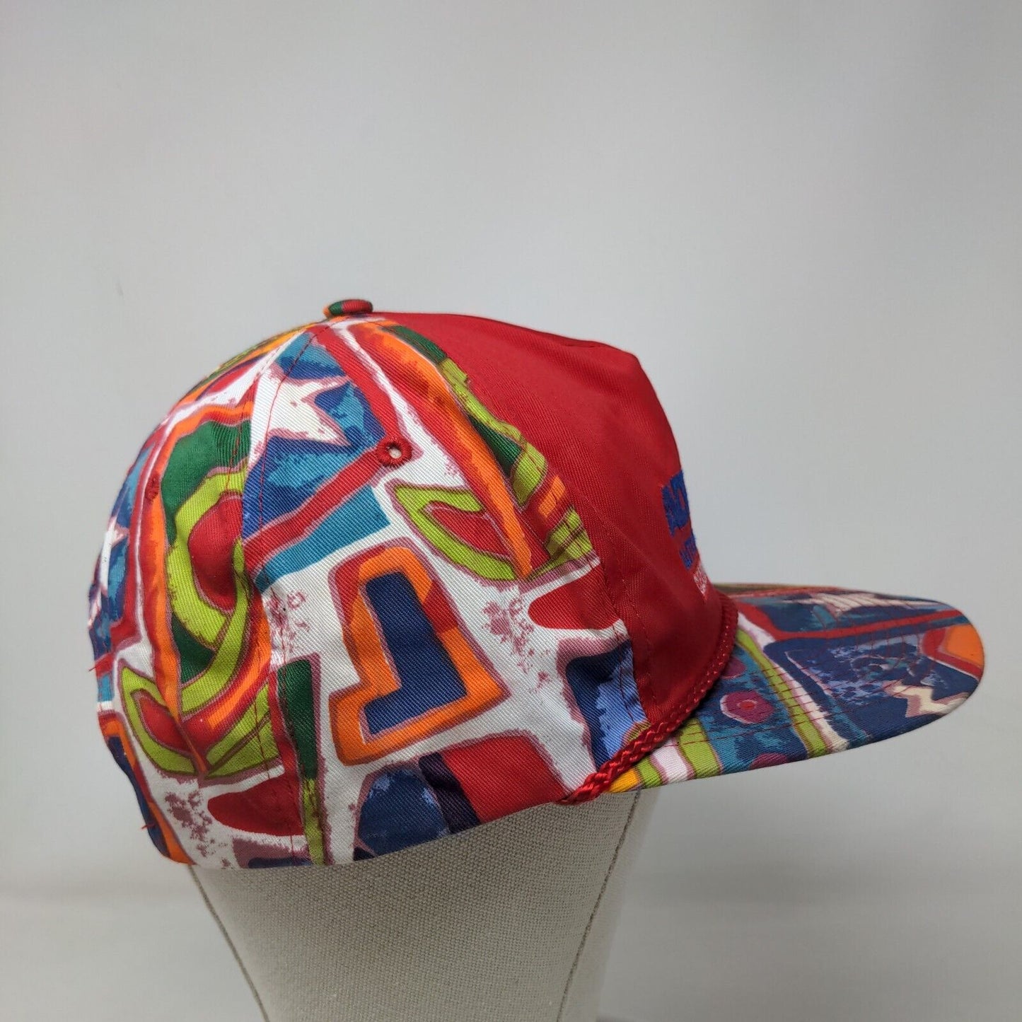 ADT Automotive Snapback Rope Hat Multi One Size Embroidered Abstract