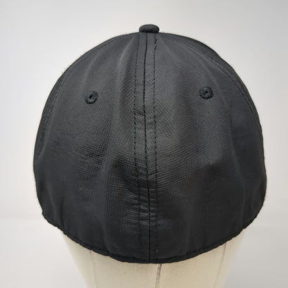RBX Baseball Cap Black One Size Flexible Fitted Polyester Sport Performance Hat
