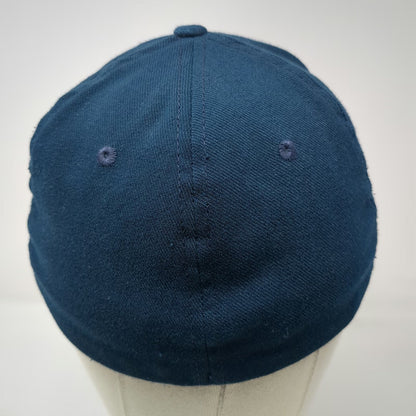 Nike Baseball Cap Blue M Fitted Hat Legacy 91 Stretch Fit Embroidered Letter T