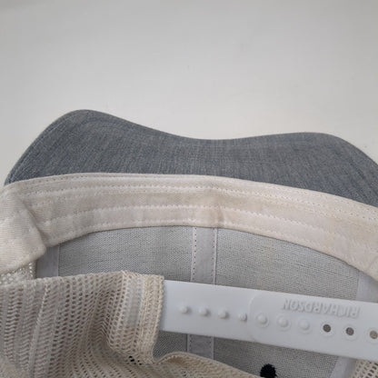 Richardson Snapback Mesh Back Trucker Hat Multi One Size Leather Patch