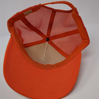 Yellow Snapback Trucker Hat Orange OS Adjustable Mesh Back 6 Panel YoungAn