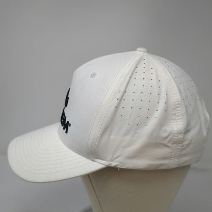 Diadem Trucker Hat White One Size Snapback Laser Cut Performance Sports Tennis