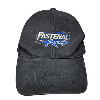 Fastenal Racing Strapback Hat Black OSFA Embroidered Logo Monarch