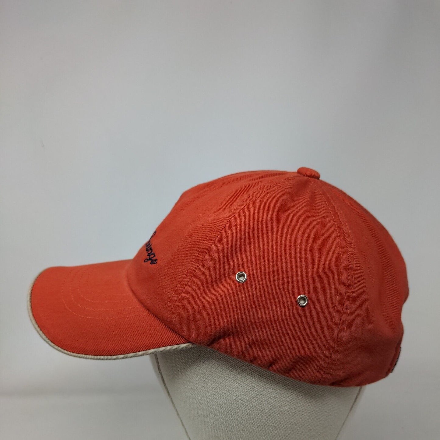 Tapatio Springs Strapback Hat Orange One Size Adjustable Embroidered Imperial