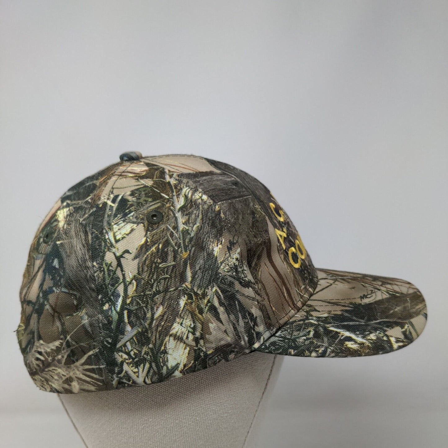 A.C. Miller Concrete Strapback Hat Camouflage One Size Adjustable Embroidered