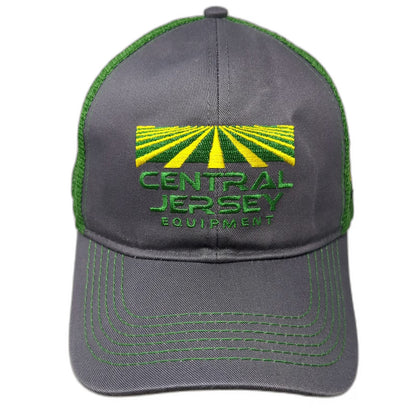 John Deere Trucker Hat Gray Green One Size Central Jersey Equipment Snapback