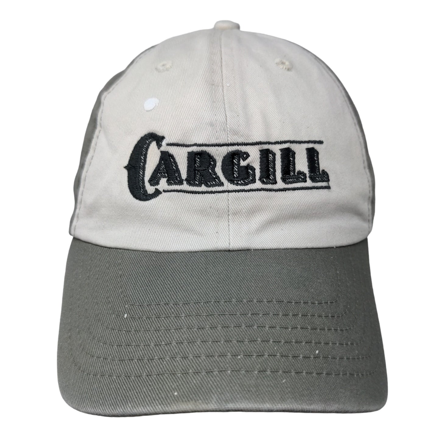 Cargill Men's Slideback Hat Gray Embroidered Logo Retro Styling