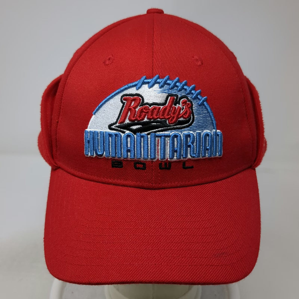 New Era NCAA Roadys Humanitarian Bowl Red Cap L Fleece Ear Flaps 39THIRTY Hat