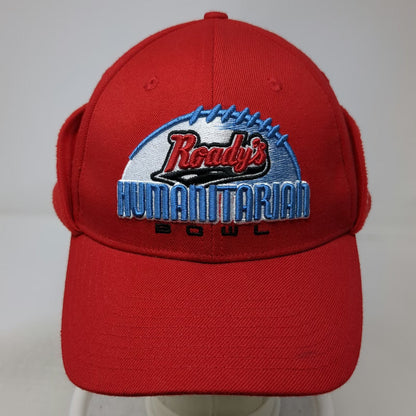 New Era NCAA Roadys Humanitarian Bowl Red Cap L Fleece Ear Flaps 39THIRTY Hat