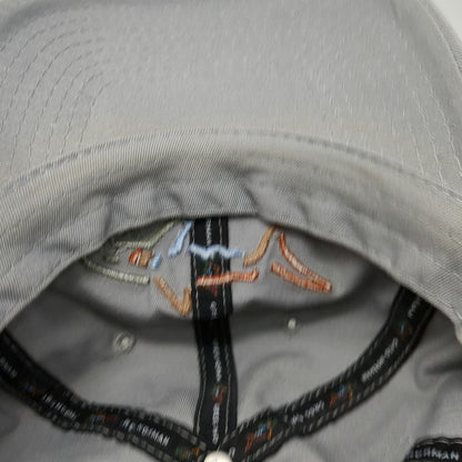 Greg Norman Baseball Cap Gray One Size Shark Logo Golf Adjustable Hat Cotton
