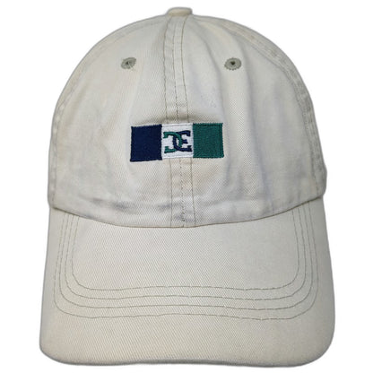 The Shirt Company Baseball Cap Beige Blue Green One Size Leather Strapback Hat