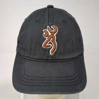 Browning Baseball Cap Black Brown White One Size Strapback Buckmark Logo Hat