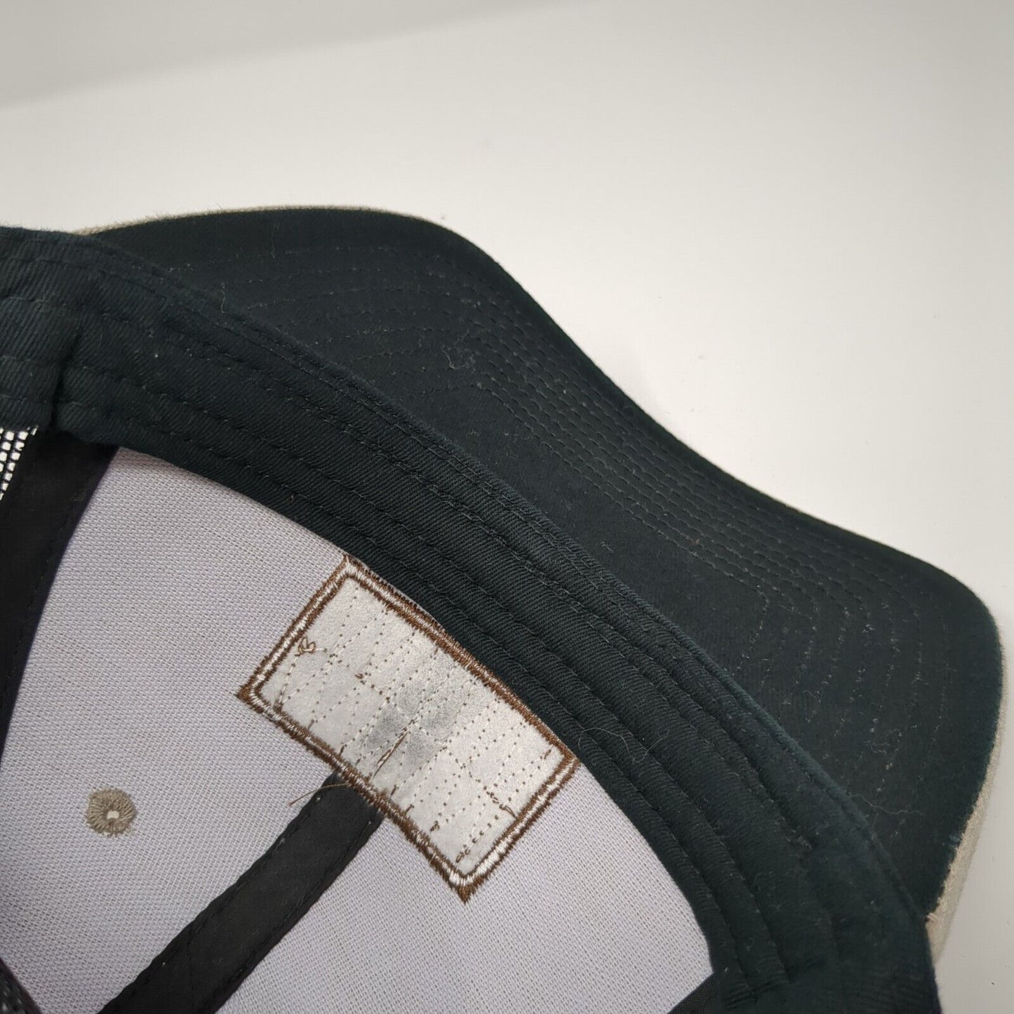 Scheels USA Flag Snapback Trucker Hat Tan One Size Mesh Back 6 Panel