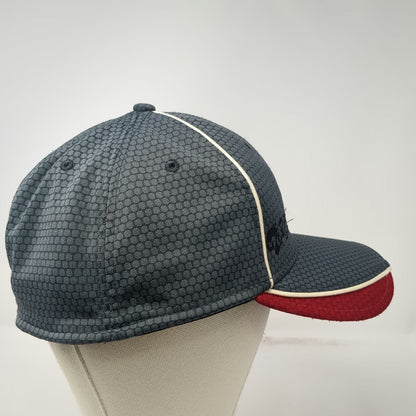 New Era Baseball Cap Gray Red White XL Power Engineers Honeycomb Fitted Hat