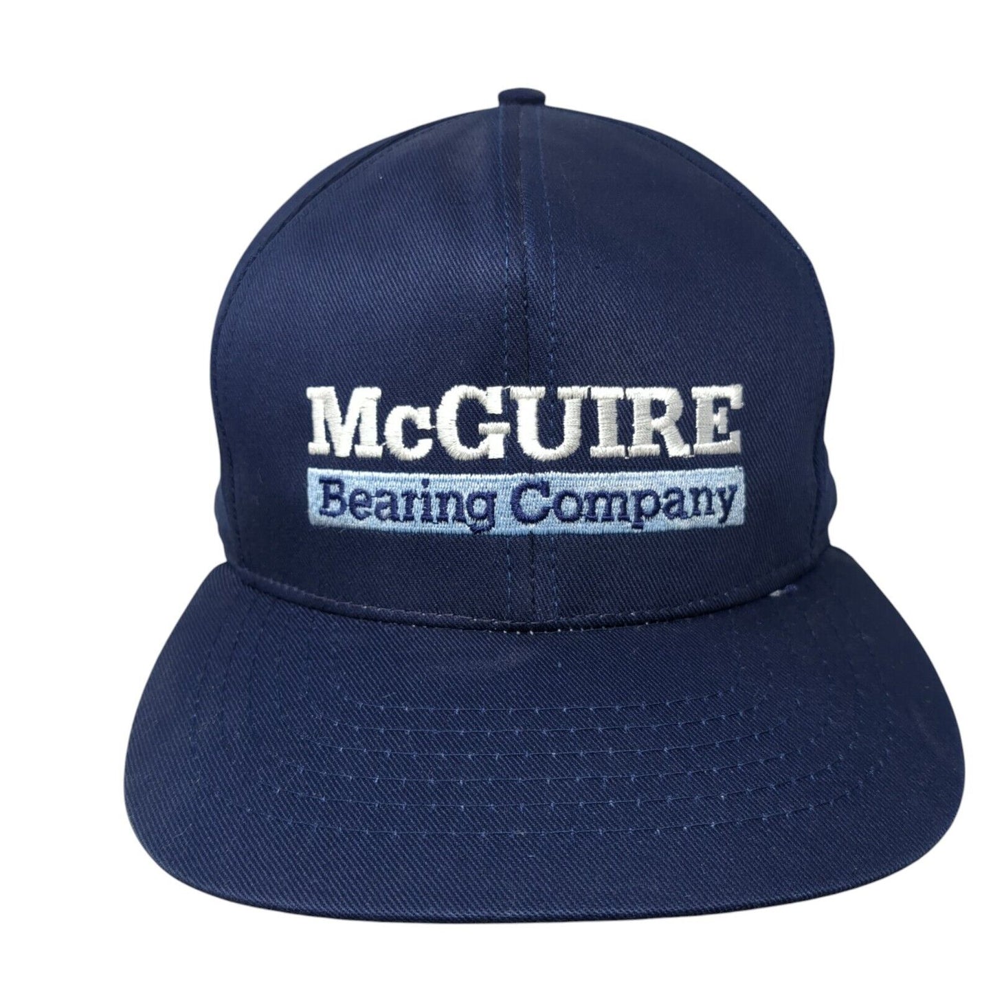 McGuire Bearing Company Snapback Hat Blue One Size Adjustable Richardson
