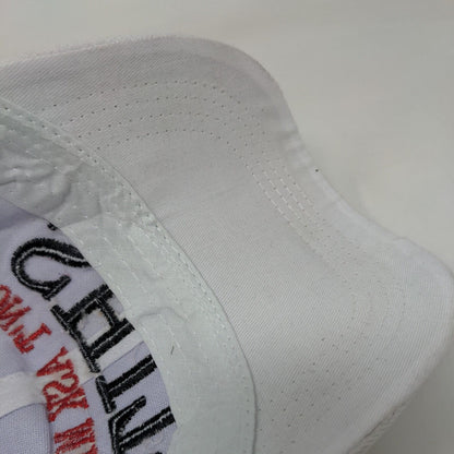 Don't Ask Me 4 Sh!t Strapback Hat White OSFA Embroidered 6 Panel