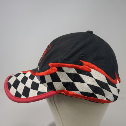 Dodge Baseball Cap Black Red White OSFM Checkered Racing Ram Logo Strapback Hat