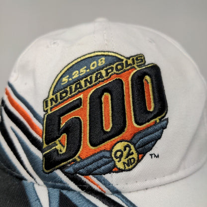 Main Gate Men's Strapback Hat Multicolor OSFM Embroidered Indy 500 Logo 2008