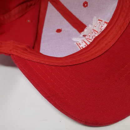 SWA Strapback Hat Red One Size Adjustable Embroidered Outdoor 6 Panel